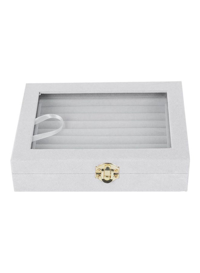YARA COLLECTIONS - Velvet Glass Ring Earring Jewelry Display Tray - Image 1