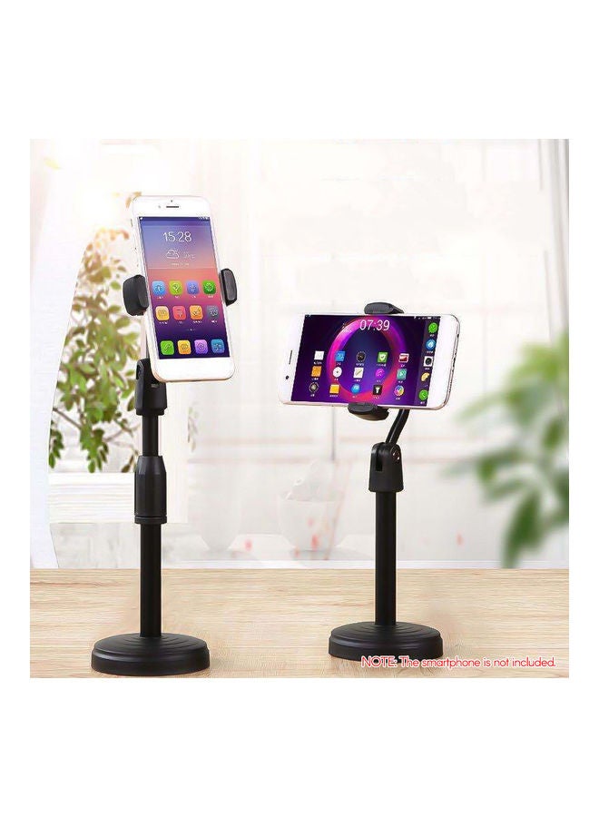 Generic - Adjustable Height Desktop Smartphone Stand Bracket With Phone Holder 27.0x10.0x10.0cm Black - Image 1