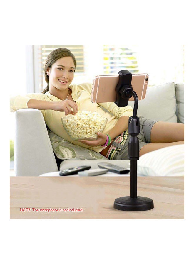 Generic - Adjustable Height Desktop Smartphone Stand Bracket With Phone Holder 27.0x10.0x10.0cm Black - Image 1