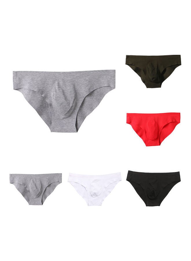 Solid Color Silk Underwear Army Green - Image 1