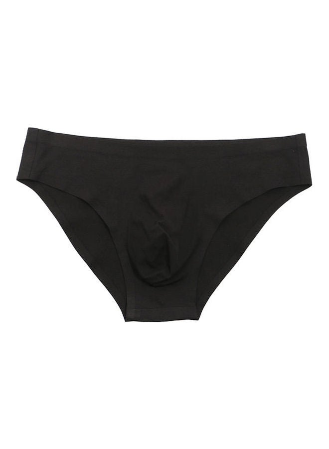 Solid Color Silk Underwear Army Green - Image 3