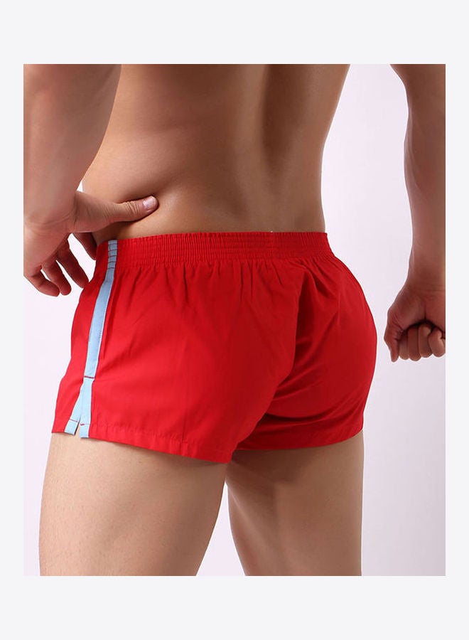 Generic - Solid Color Boxer Button Underwear Dark Blue - Image 1