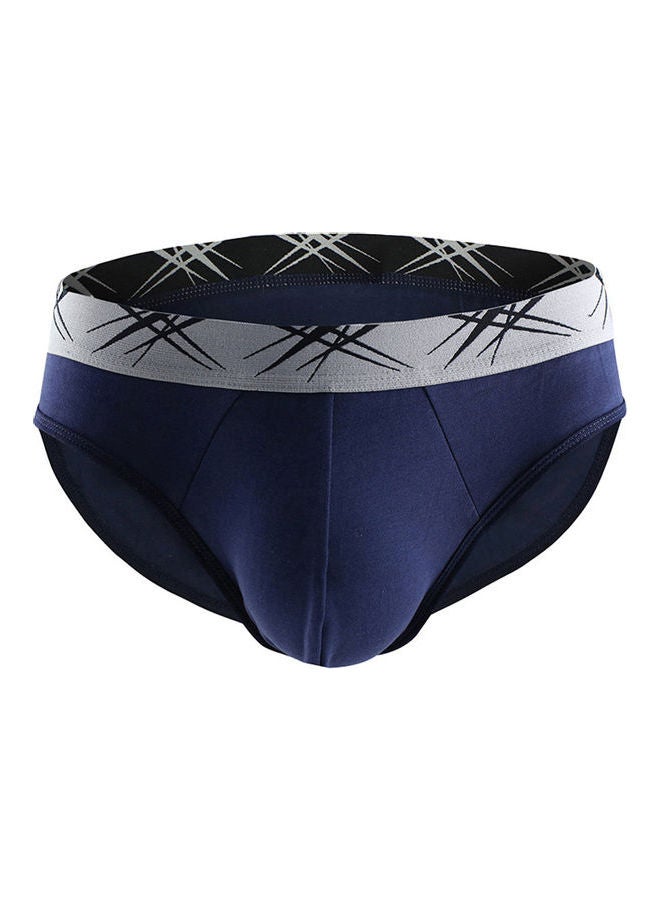 Mid-Rise U Convex Briefs Navy Blue 