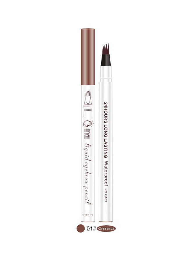QIANXIU Waterproof Eyebrow Pencil Brown - Image 2