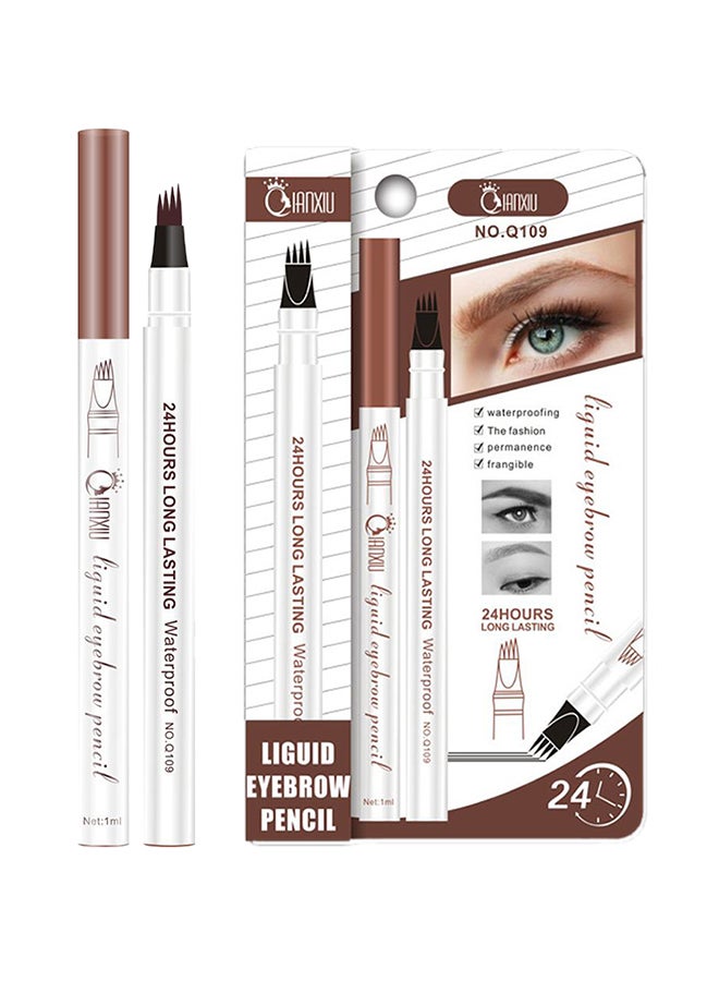 QIANXIU Waterproof Eyebrow Pencil Brown - Image 1
