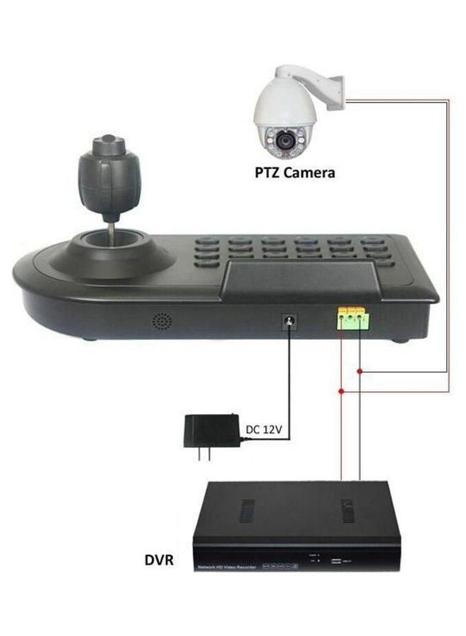 Multi-Function Keyboard And Security Controller For PTZ Camera Black
