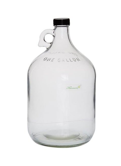 1Pc Glass Bottle With Plastic Lid Clear