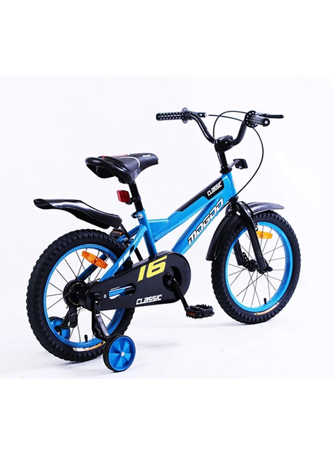 MOGOO Classic 16-Inch Road Kids Bike | 16-Inch Wheel Size | Adjustable Seat | Blue Black Color 16inch - Image 4
