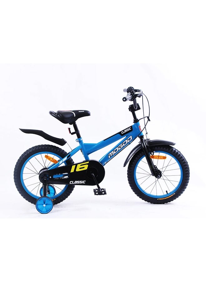 MOGOO Classic 16-Inch Road Kids Bike | 16-Inch Wheel Size | Adjustable Seat | Blue Black Color 16inch - Image 5