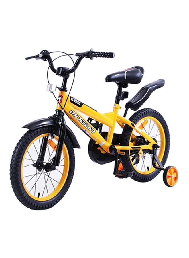 MOGOO Classic 16-Inch Road Kids Bike | 16-Inch Wheel Size | Adjustable Seat | Yellow Black Color 16inch - Image 1