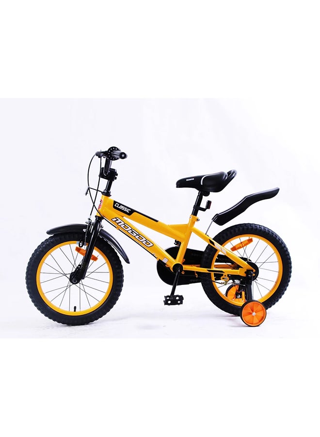 MOGOO Classic 16-Inch Road Kids Bike | 16-Inch Wheel Size | Adjustable Seat | Yellow Black Color 16inch - Image 2