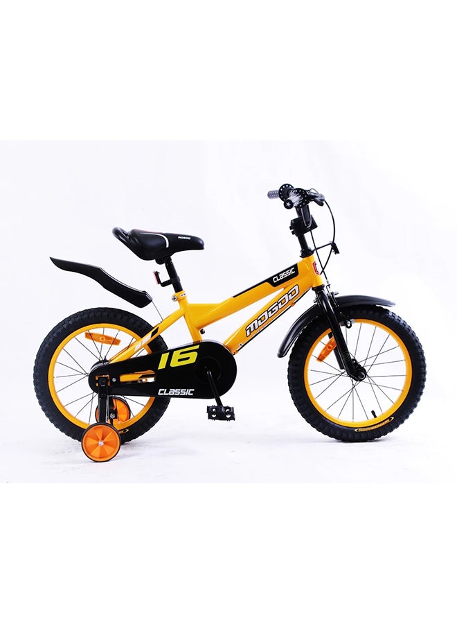 MOGOO Classic 16-Inch Road Kids Bike | 16-Inch Wheel Size | Adjustable Seat | Yellow Black Color 16inch - Image 4