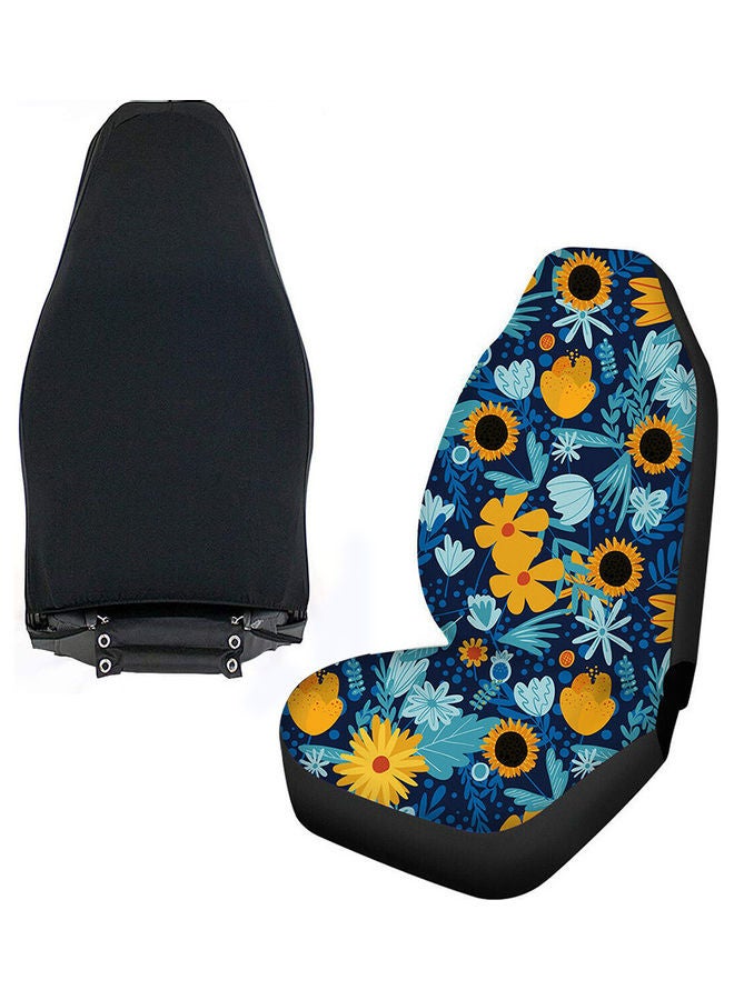Generic 2-Piece Of Sunflower Printed Seat Cover  - Image 1
