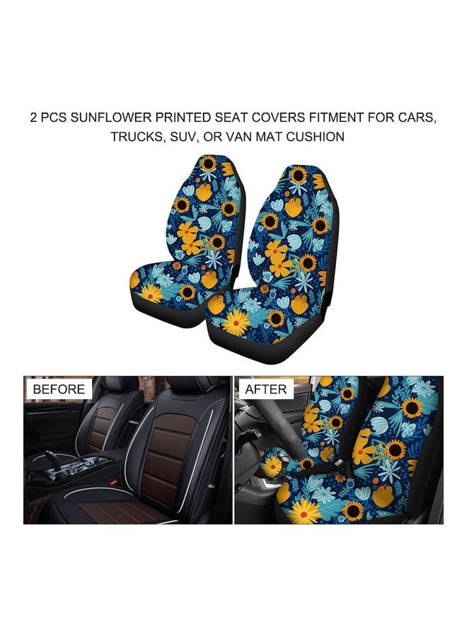 Generic 2-Piece Of Sunflower Printed Seat Cover  - Image 3