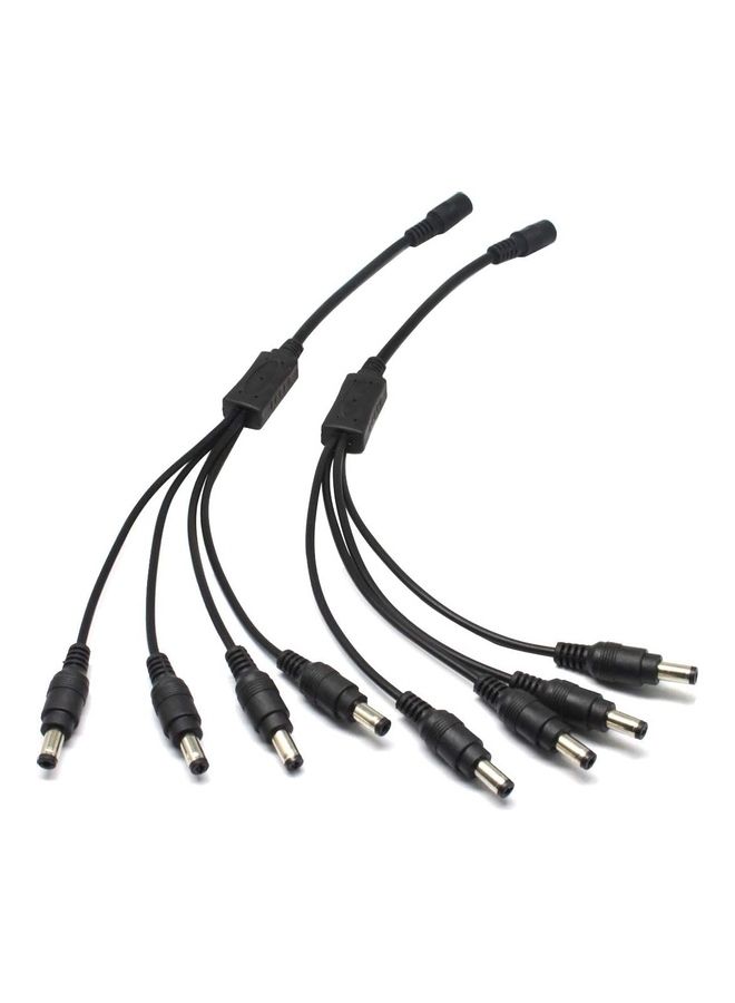 XBW 2 Pack DC Power Supply Splitter Cable Cord Black  - Image 1