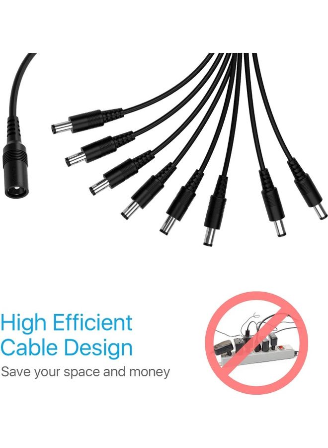 XBW 2 Pack DC Output Power Splitter Cable Black  - Image 5