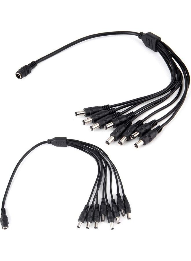 XBW 2 Pack DC Output Power Splitter Cable Black  - Image 1