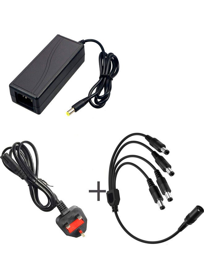 XBW DC 12V 5A Power Supply Adapter Black  - Image 1