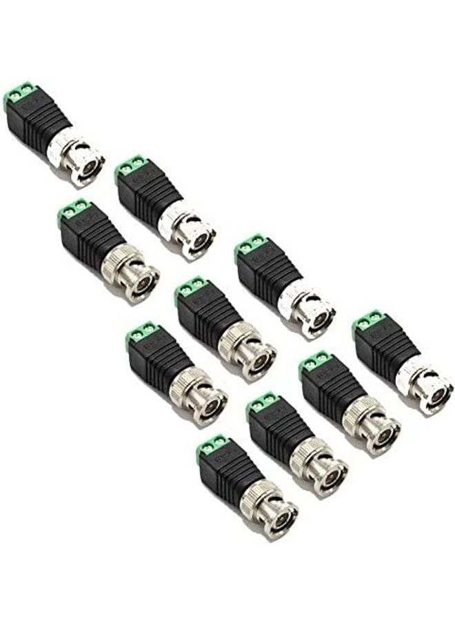 XBW 10 Pack Coax BNC Male Connectors Black  - Image 1