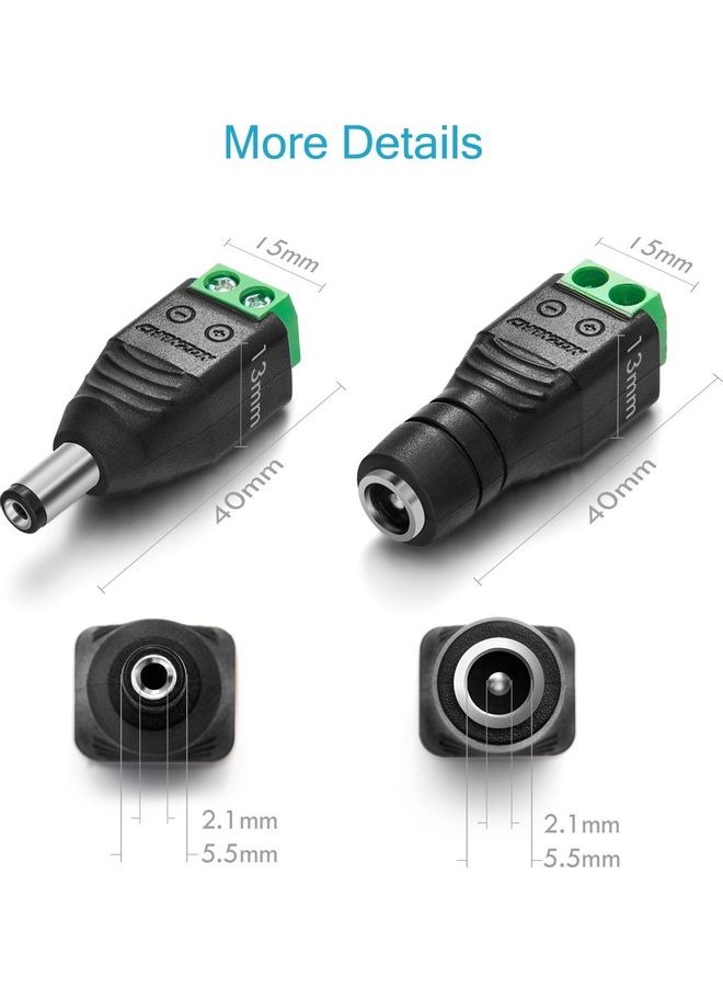 XBW 12V DC Power Connector Black  - Image 2