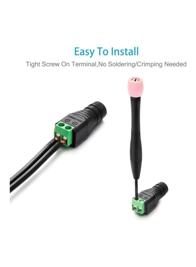XBW 12V DC Power Connector Black  - Image 4