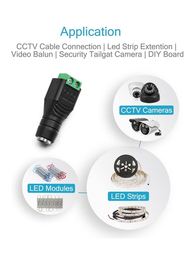 XBW 12V DC Power Connector Black  - Image 5