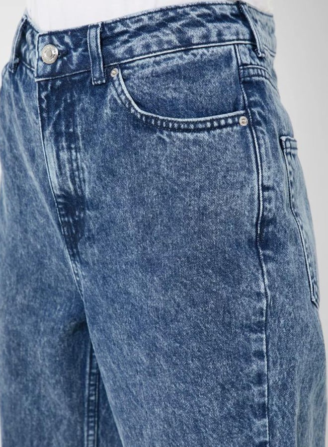 TOPSHOP - Moto High Rise Mom Jeans Blue - Image 1