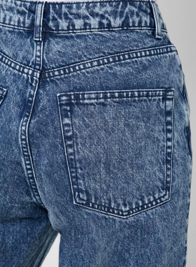 TOPSHOP - Moto High Rise Mom Jeans Blue - Image 1