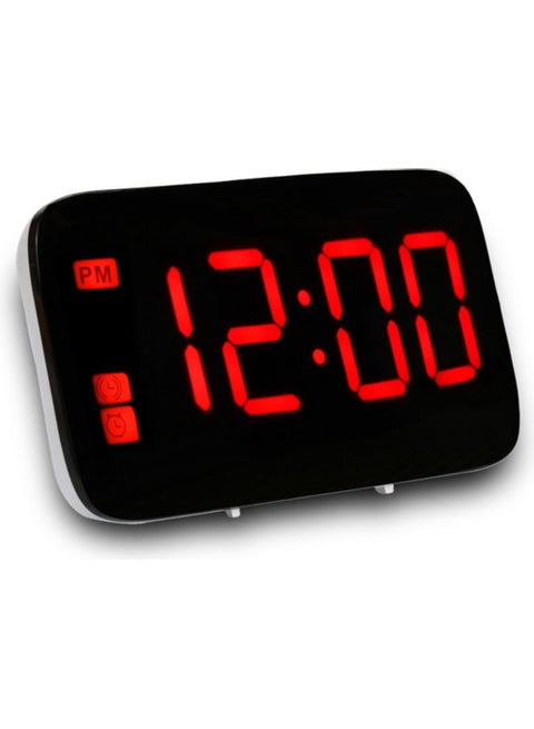 LED Digital Display   Alarm Clock with Separate Snooze Button red 13.00x5.00x7.50cm