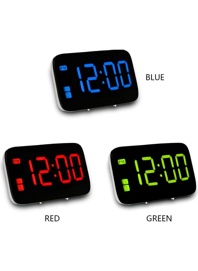 LED Digital Display   Alarm Clock with Separate Snooze Button red 13.00x5.00x7.50cm