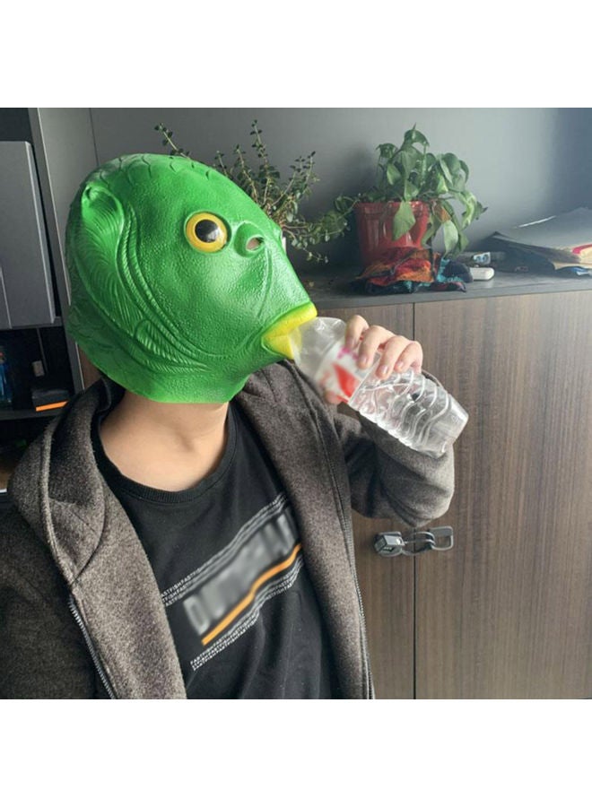 Green Fish Head Mask green 30.00x2.00x25.00cm - Image 2