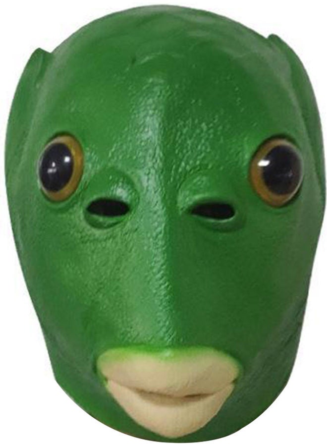 Green Fish Head Mask green 30.00x2.00x25.00cm - Image 3