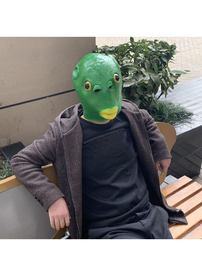 Green Fish Head Mask green 30.00x2.00x25.00cm - Image 4