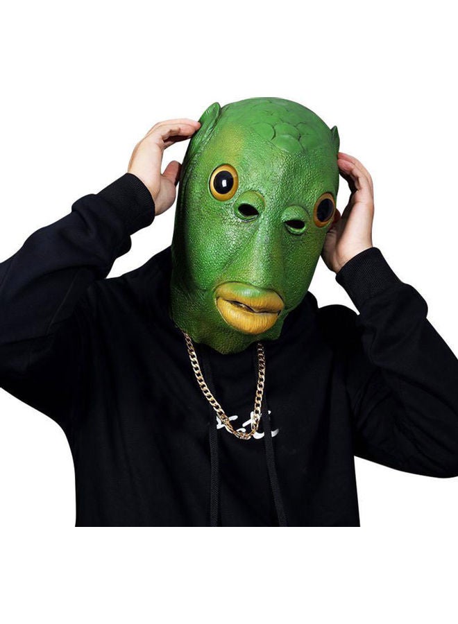Green Fish Head Mask green 30.00x2.00x25.00cm - Image 5
