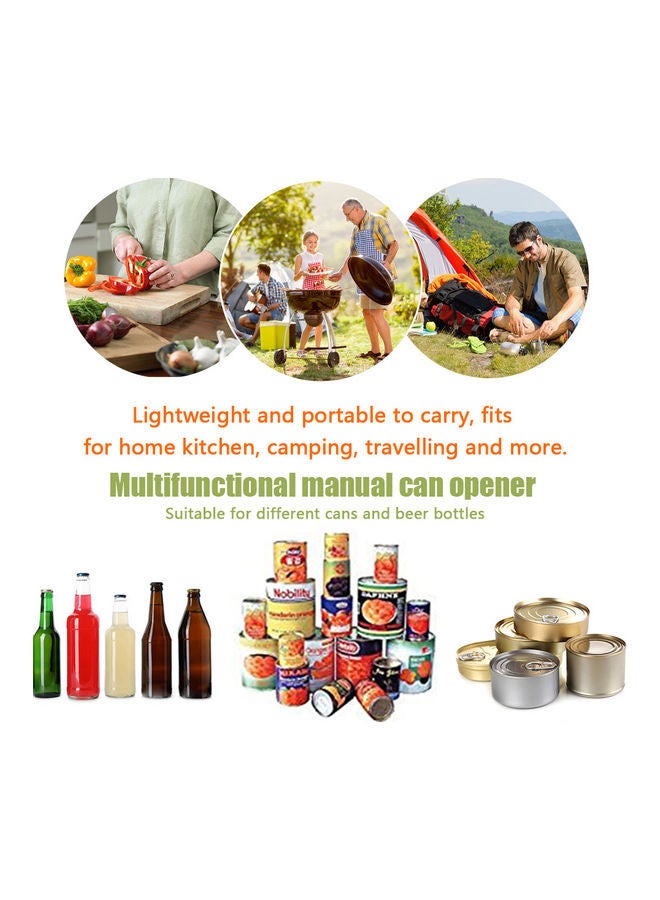 Generic - Multifunctional Stainless Steel Handheld Can Openers silver 0.24kg - Image 1