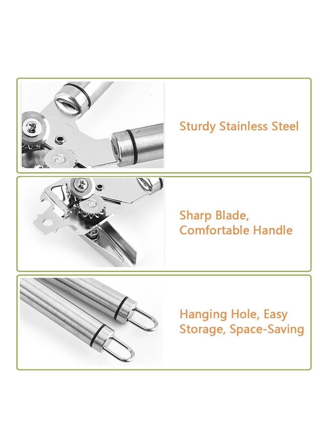 Generic - Multifunctional Stainless Steel Handheld Can Openers silver 0.24kg - Image 1