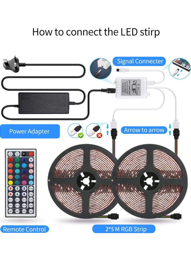 APP Controlled Smart Colour Changing LED Strip Lights Multicolour  - Image 2