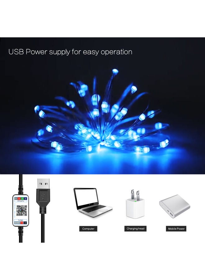 Fairy USB Plug In LED String Lights Multicolour 12.00x5.00x12.00cm - Image 3