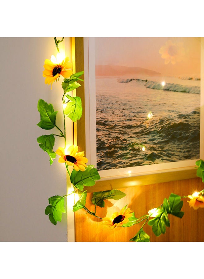20LEDs String Lights Flower Shaped Decorative White 16.00x6.00x10.00cm - Image 1