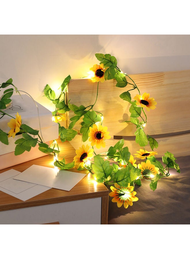 20LEDs String Lights Flower Shaped Decorative White 16.00x6.00x10.00cm - Image 5
