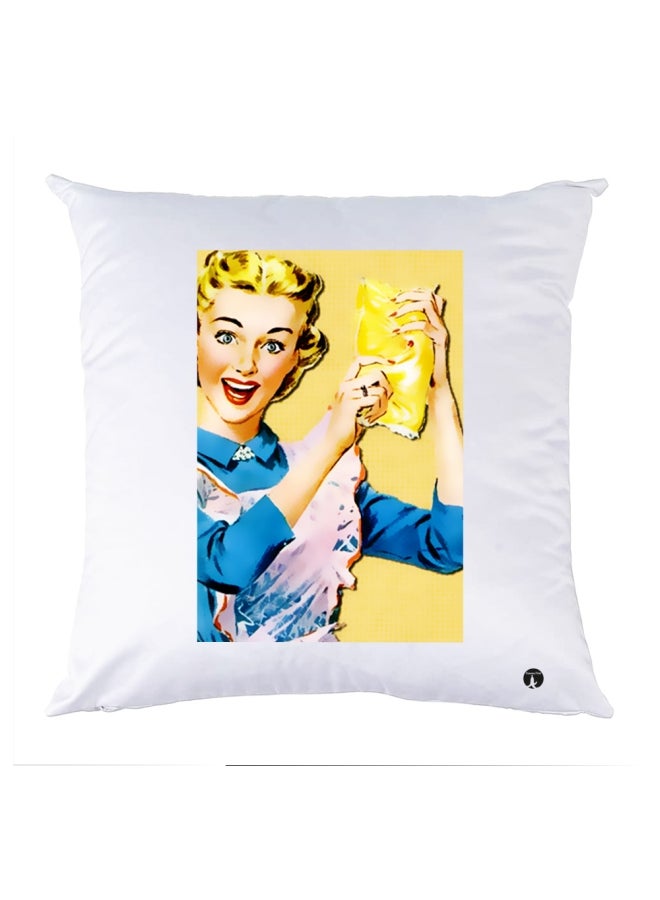 BP Printed Bedding Pillow Multicolour 30x30cm