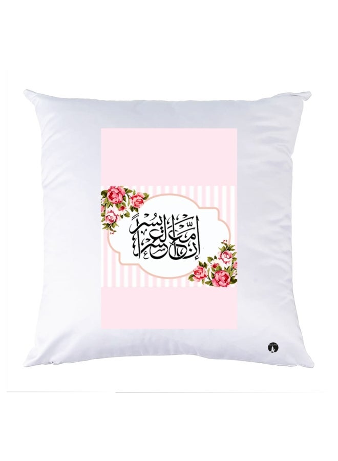 وسادة مزيّنة بنقشة مطبوعة polyester متعدد الألوان 30x30سم