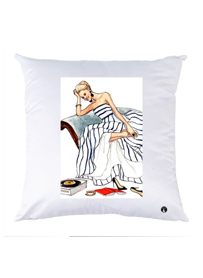 بي بي وسادة نوم مزينة بطبعة متعدد الألوان 30x30سم