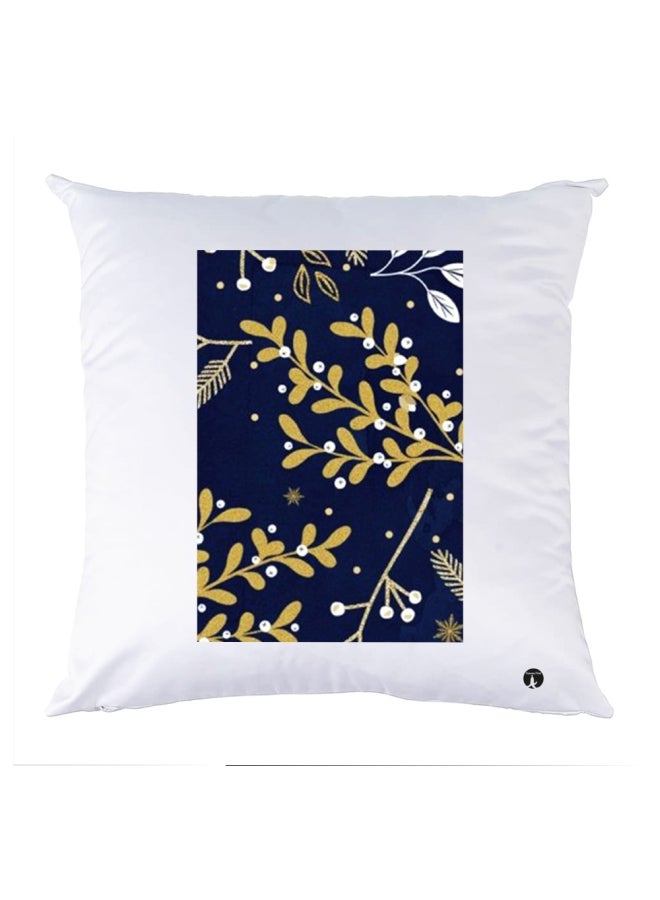 بي بي وسادة زينة مطبوعة أبيض/أزرق/بيج 30x30سم