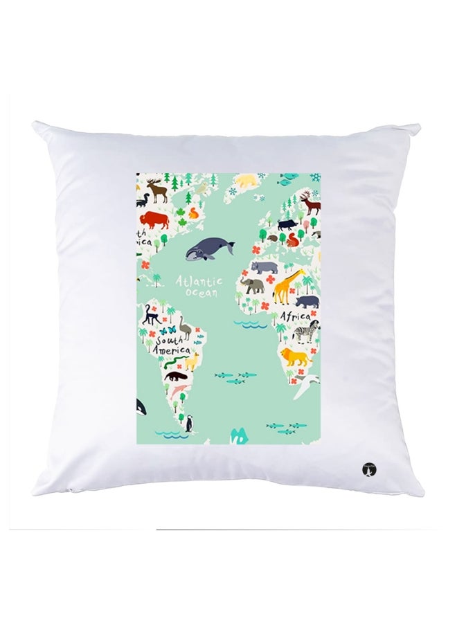 بي بي وسادة زينة مطبوعة متعدد الألوان 30x30سم