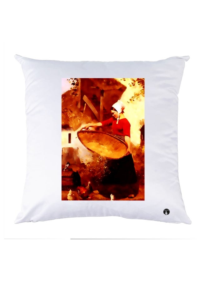 بي بي وسادة نوم مزينة بطبعة متعدد الألوان 30x30سم