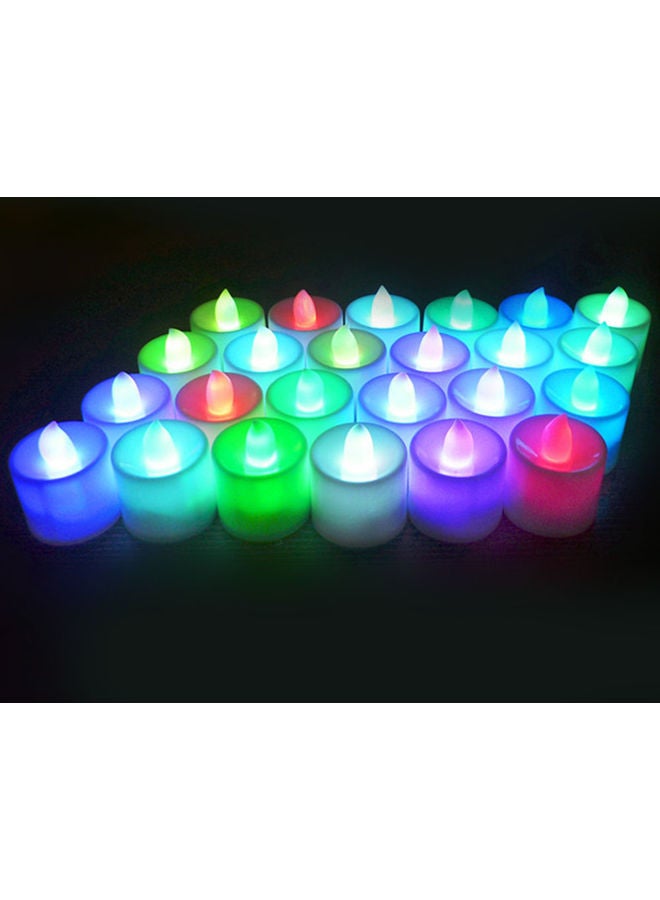 12-Piece Electric LED Flameless Tealight Candles Set Multicolour - Image 5