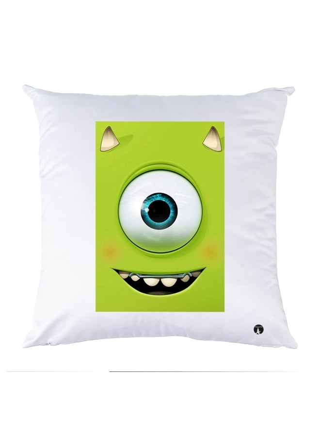 بي بي وسادة زينة مطبوعة أبيض/أخضر/أزرق 30x30سم