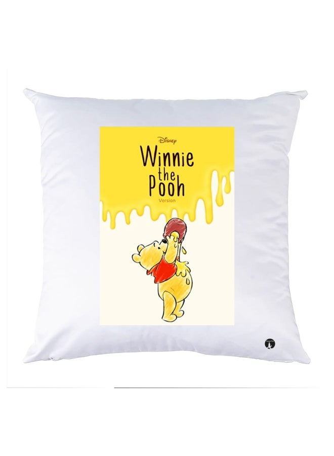 BP Printed Decorative Pillow White/Yellow/Red 30x30cm