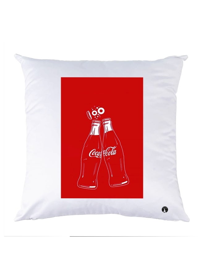 BP Printed Decorative Pillow White/Red 30x30cm